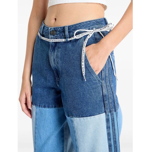 Adidas x KSENIASCHNAIDER Patchwork Cotton Jeans Sz 30 - Picture 2 of 16